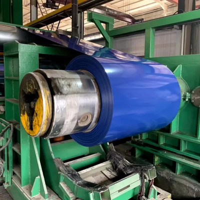 Hot Dip Galvanized vorgefärbte Stahlfolie Spirale Zink beschichtet 1250mm
